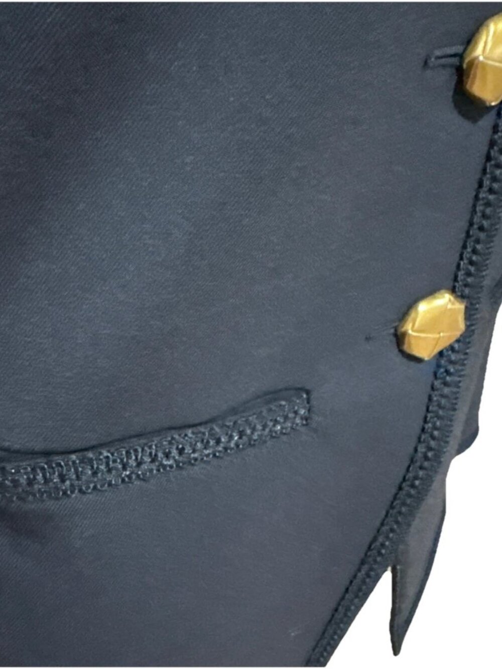 Veronica Beard Alessia Collarless Braid Trim Jacket Black Wool Blend Pristine 2 - Picture 5 of 9